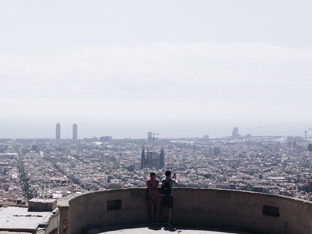 1024x768 Photo of Two People at the Rooftop HD Wallpaper and Background Image