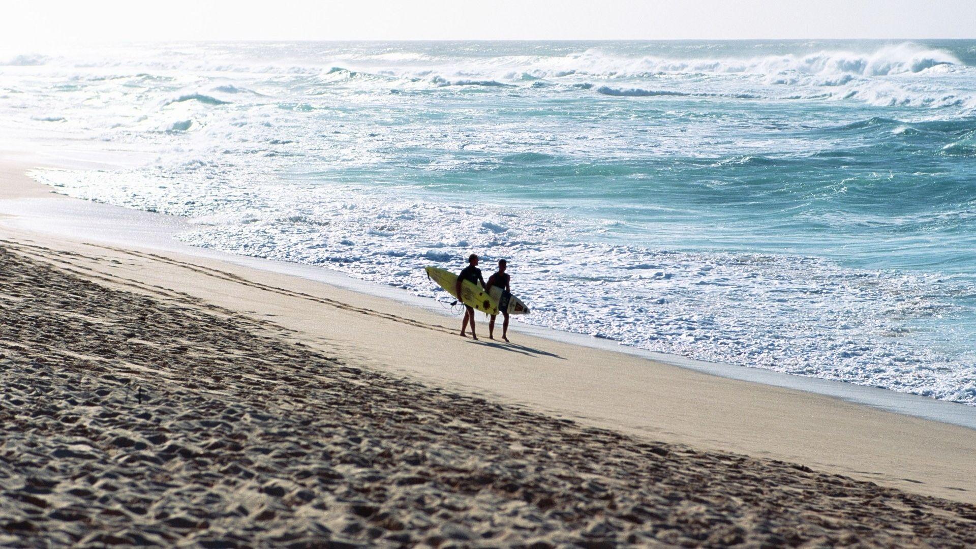 1920x1080 Free download Two people are on the beach wallpaper and image