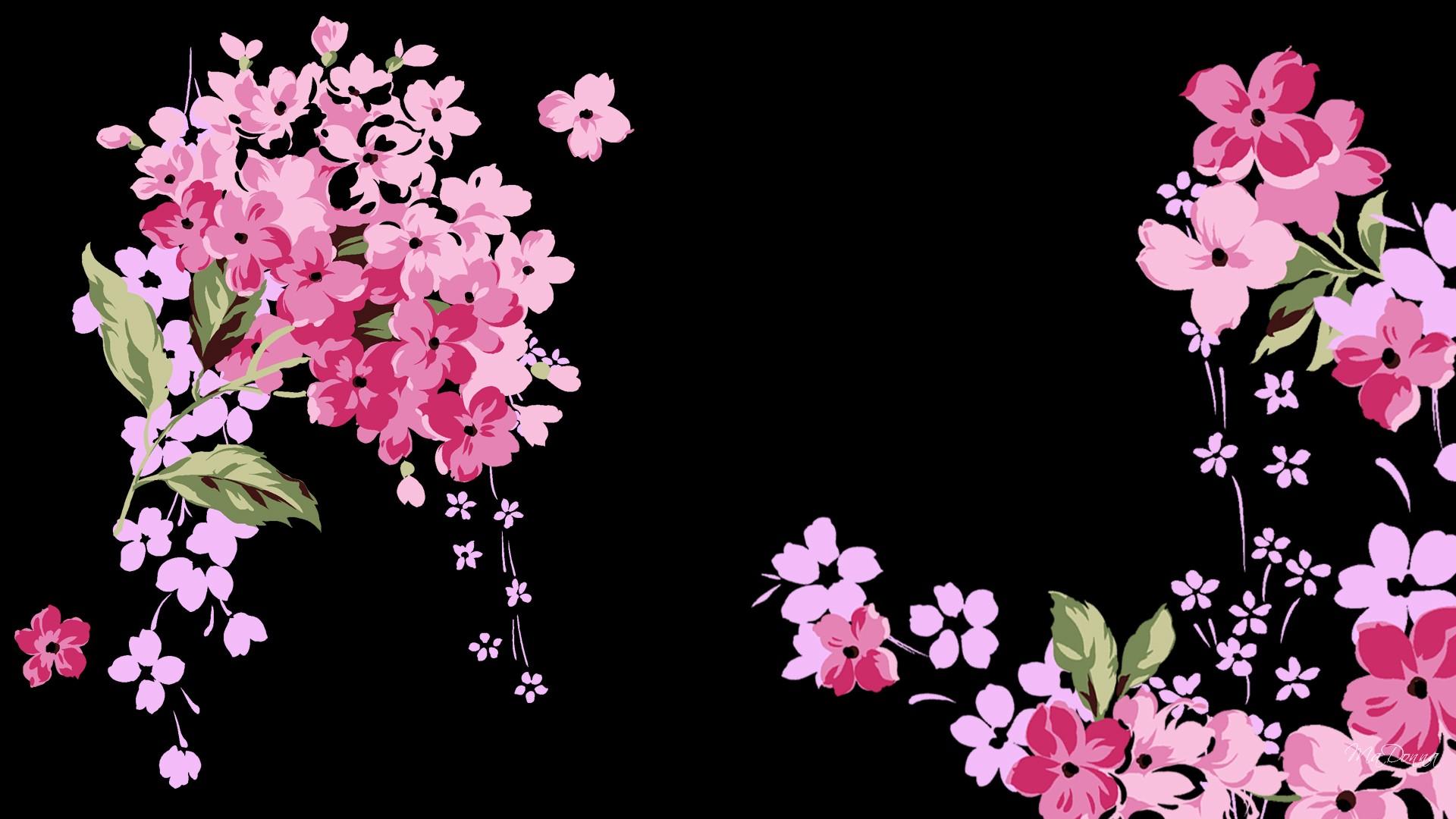 1920x1080 Pink And Black Wallpaper Background