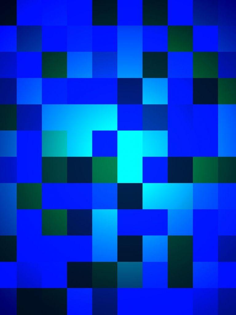 768x1024 Free download wallpaper brick geometric blue bluebricks styles