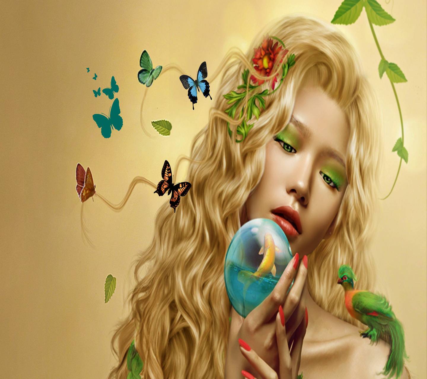 1440x1280 Mother Earth Wallpaper