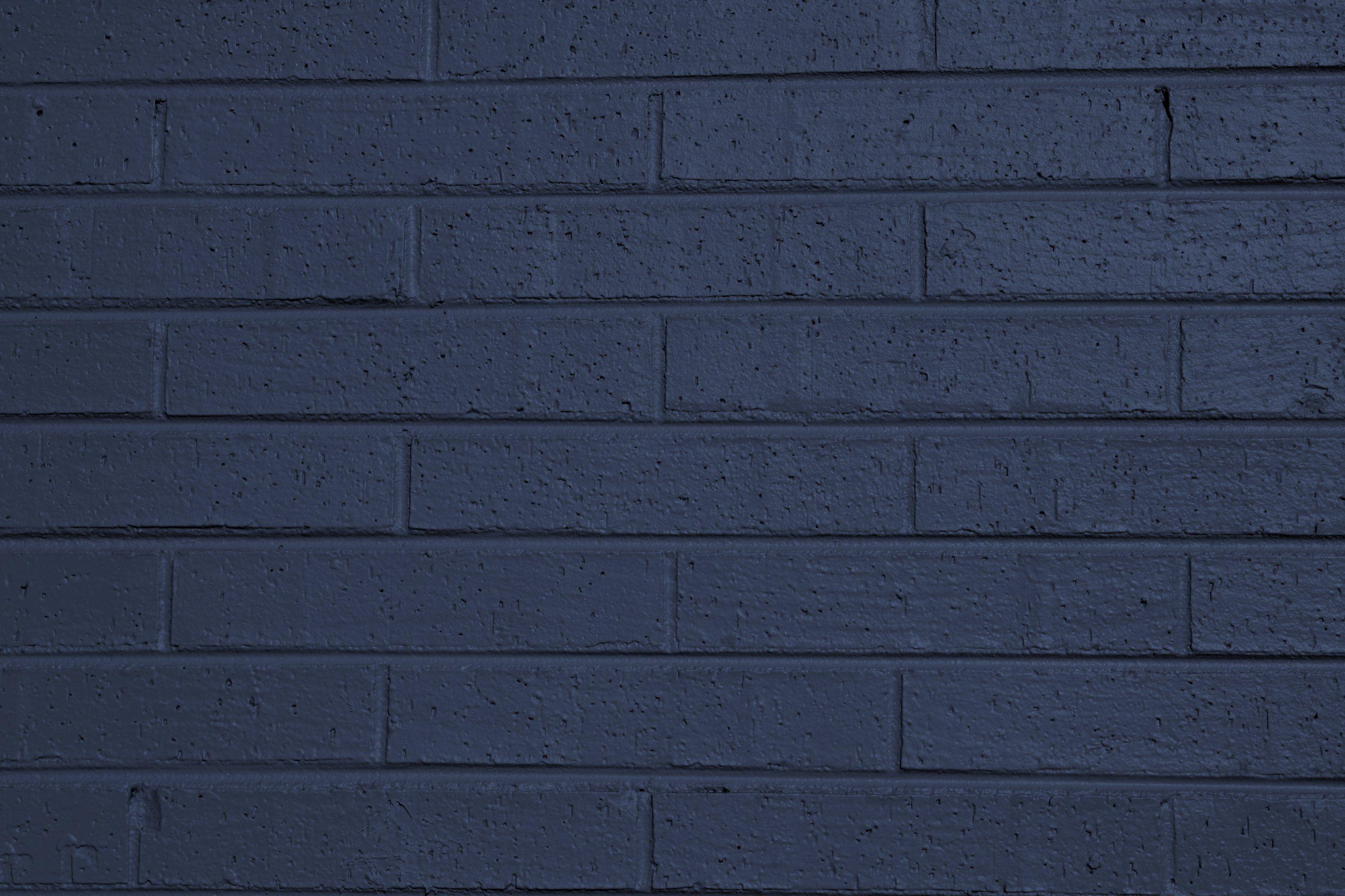 3000x2000 Gray Blue Painted Brick Wall Texture Picture. Free Photograph