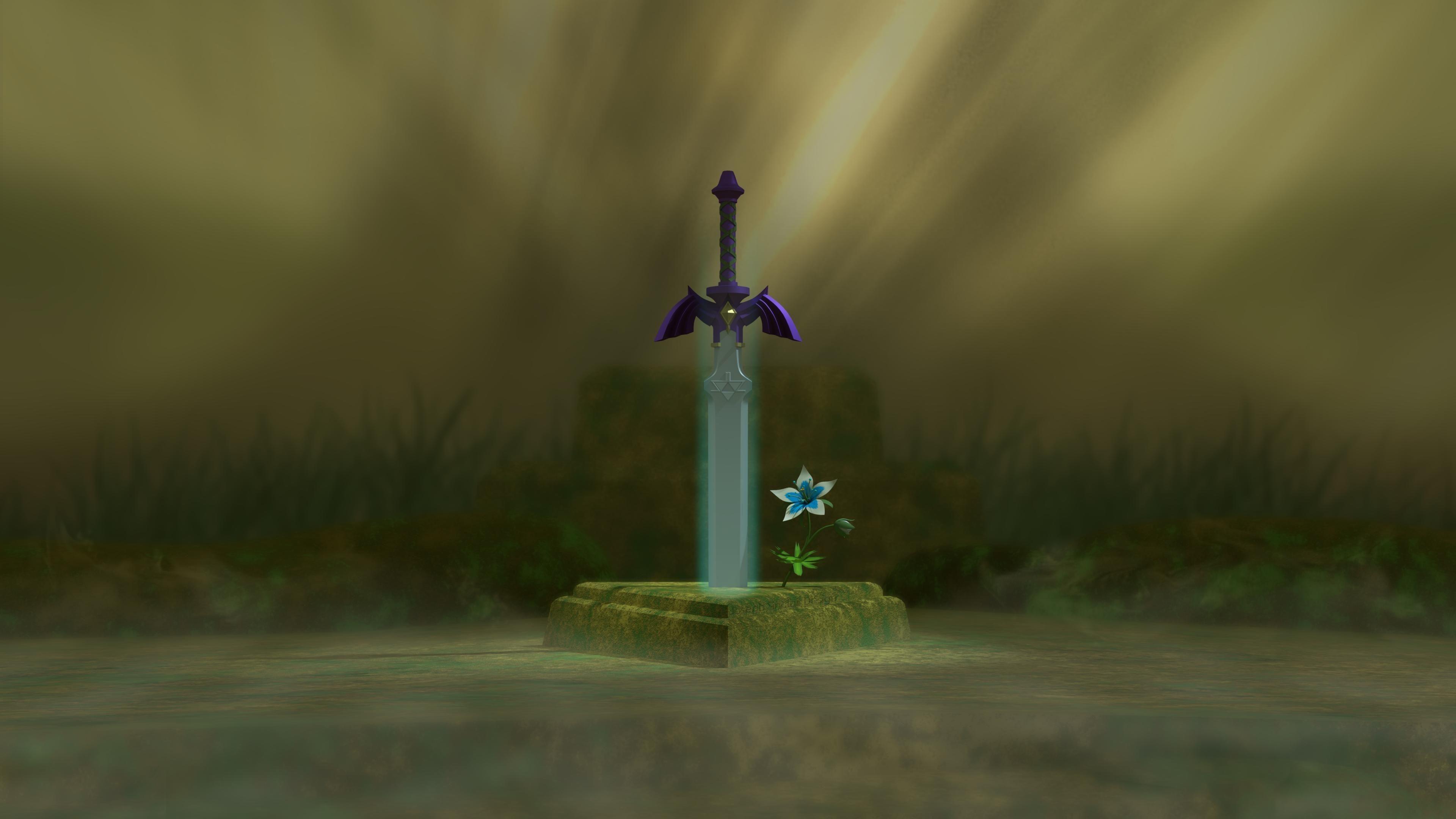 3840x2160 Master Sword Background