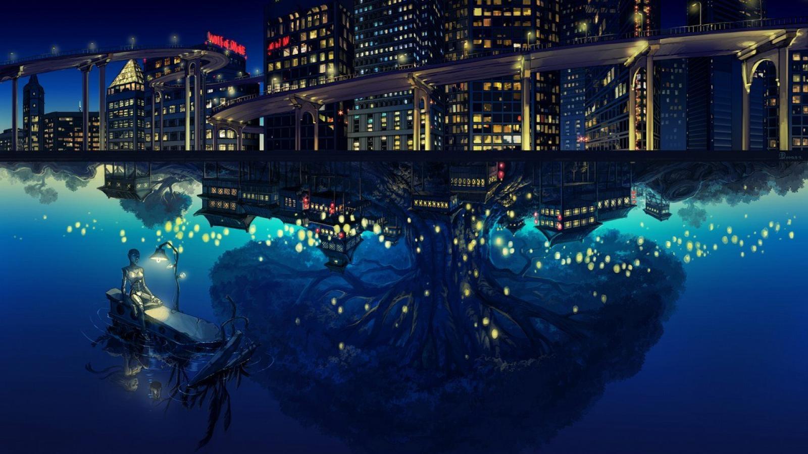 1600x900 Anime Wallpaper HD Anime Scenery Wallpaper High Quality at