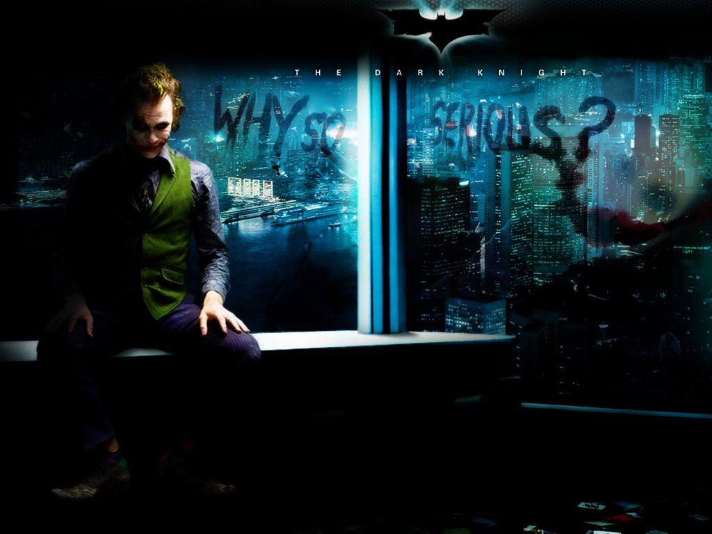 1024x768 Joker Why So Serious Overlooking Gotham Wallpaper 1024×768