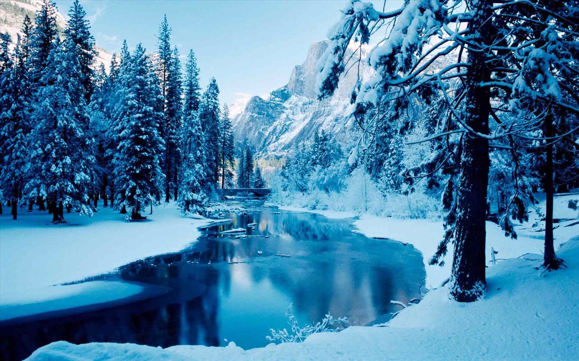 Free Winter Background Wallpaper - NawPic