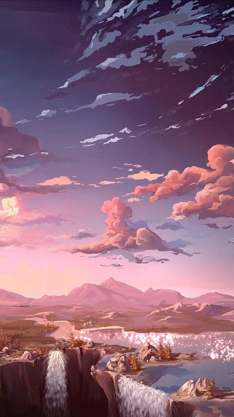 750x1334 Papers.co iPhone wallpaper. Anime scenery wallpaper, Anime