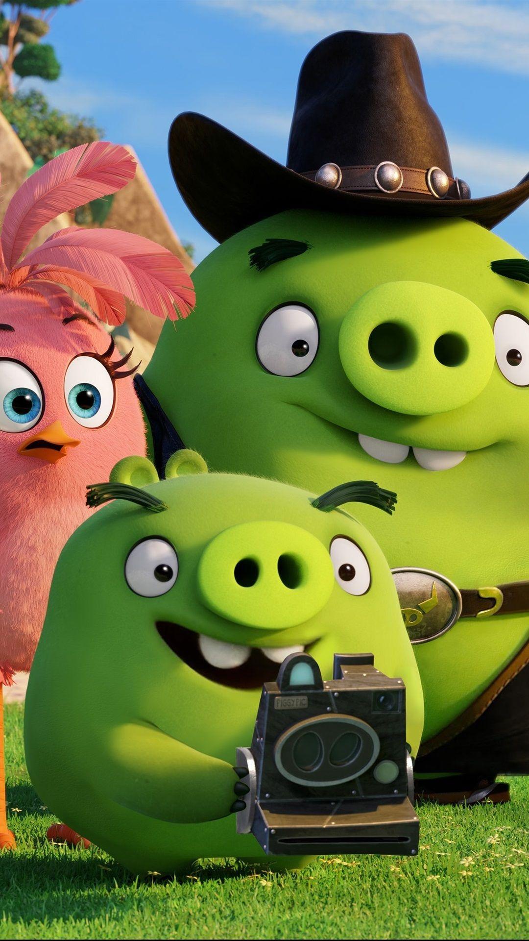 1080x1920 Green Pigs, Angry Birds Movie 1080x1920 IPhone 8 7 6 6S Plus