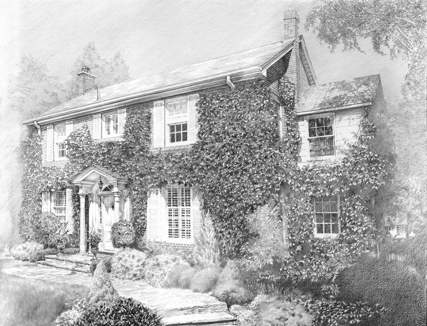 beautiful pencil drawings of scenery