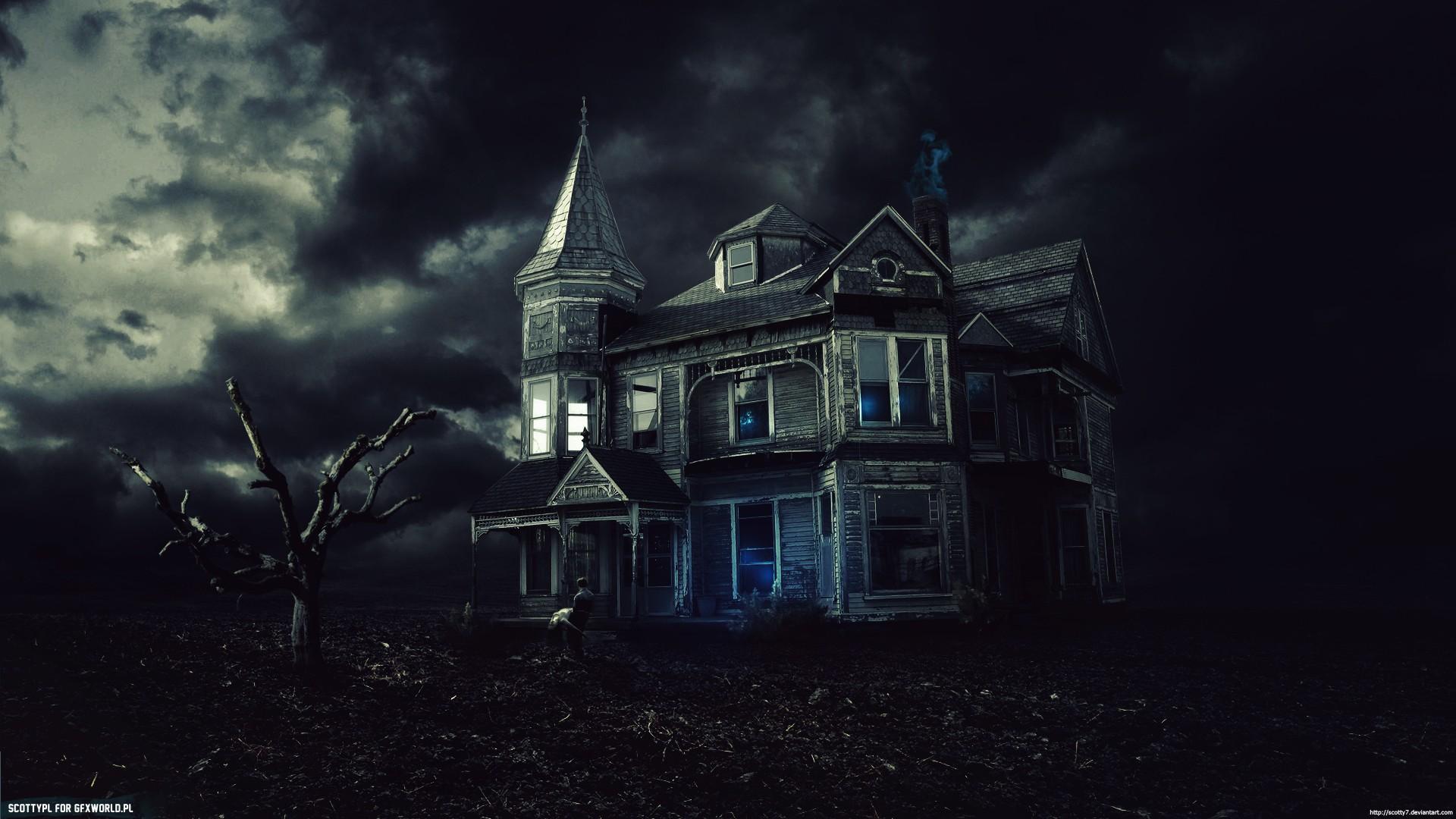 1920x1080 Free download creepy dark haunted house houses wallpaper 63639