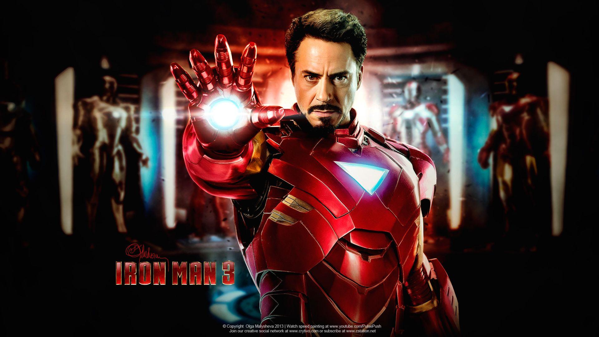 1920x1080 Iron Man Digital Painting Man Photo
