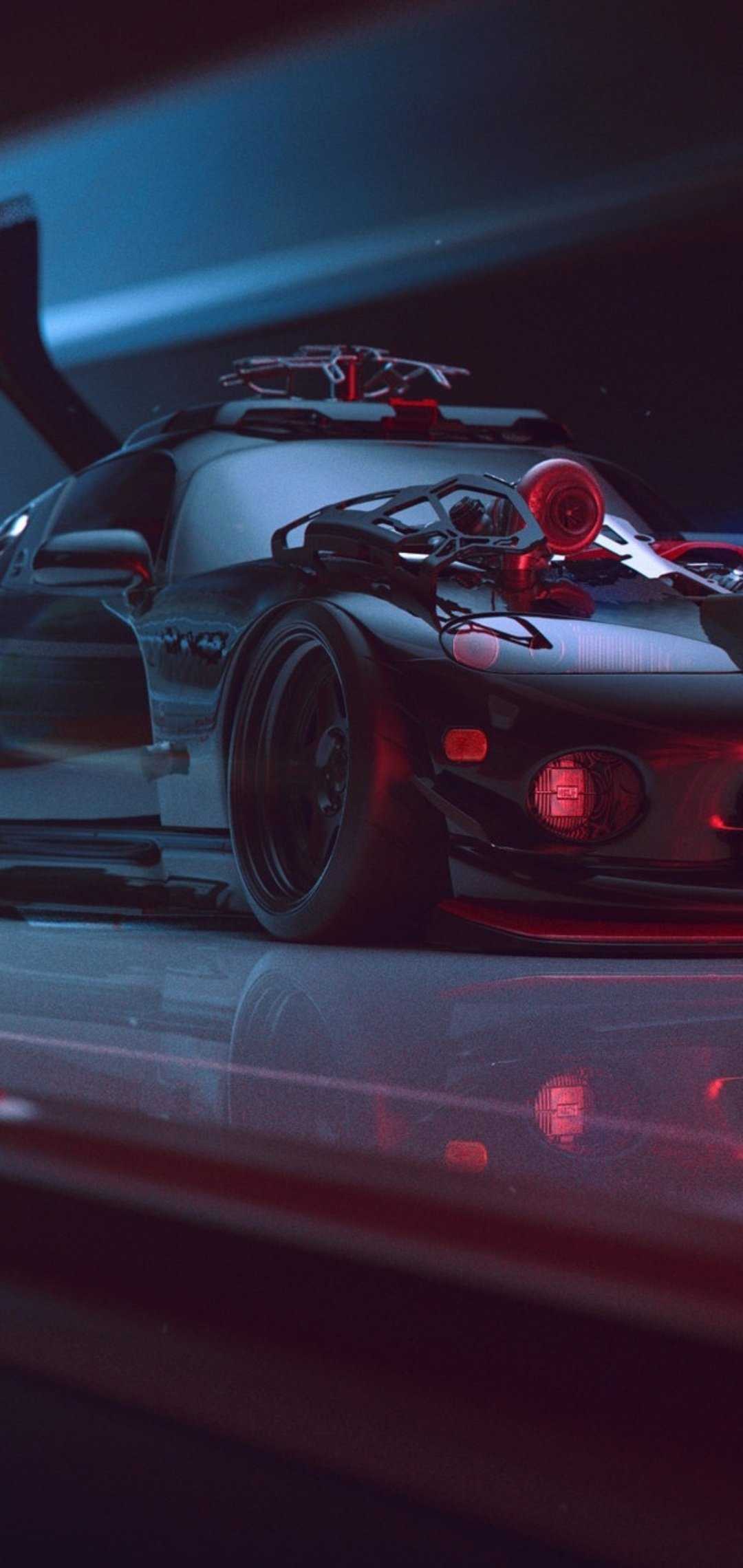 1080x2280 Cars Wallpaper Artistik HD