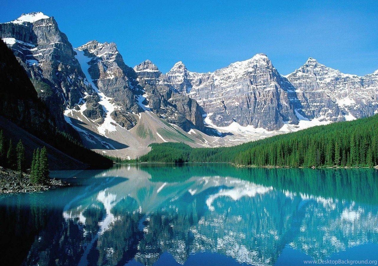 1280x900 Wallpaper Alberta Banff National Park Bow Lake Canada Mountains