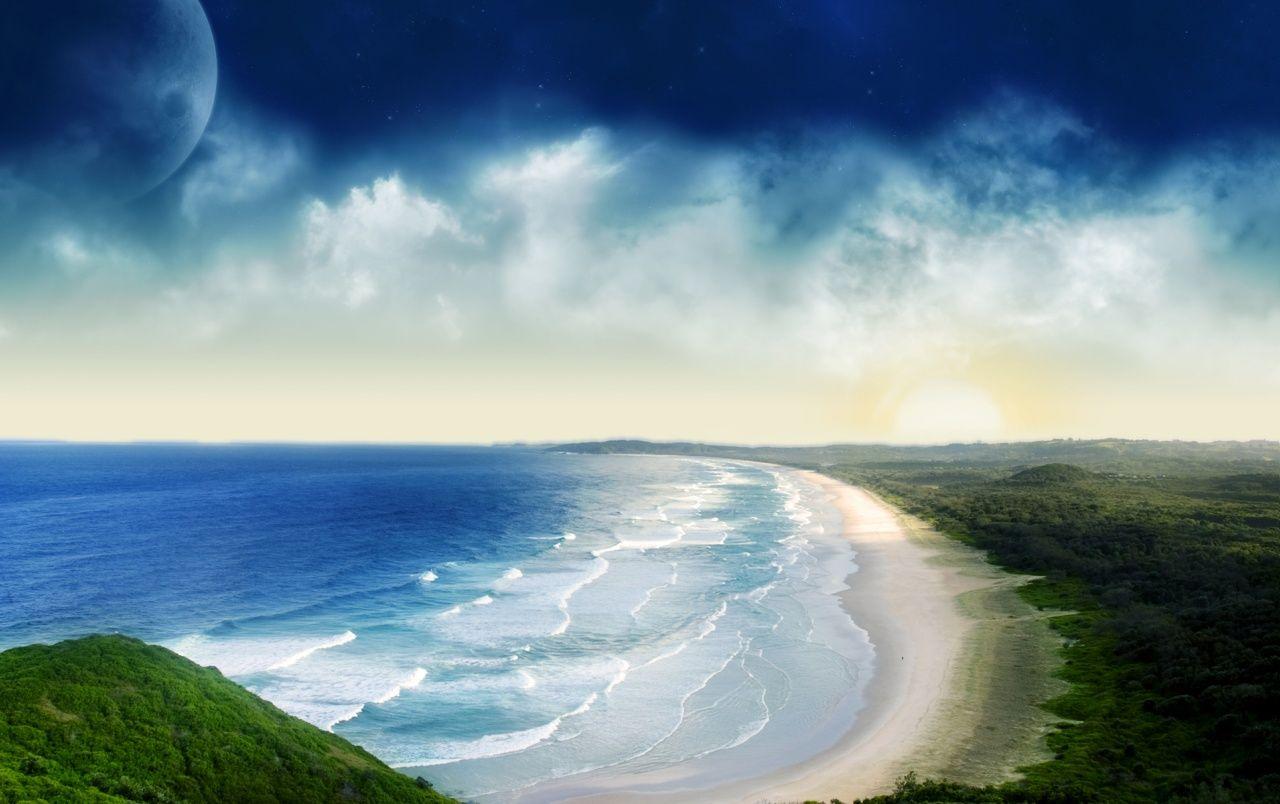 1280x804 Coastal Sunset wallpaper. Coastal Sunset