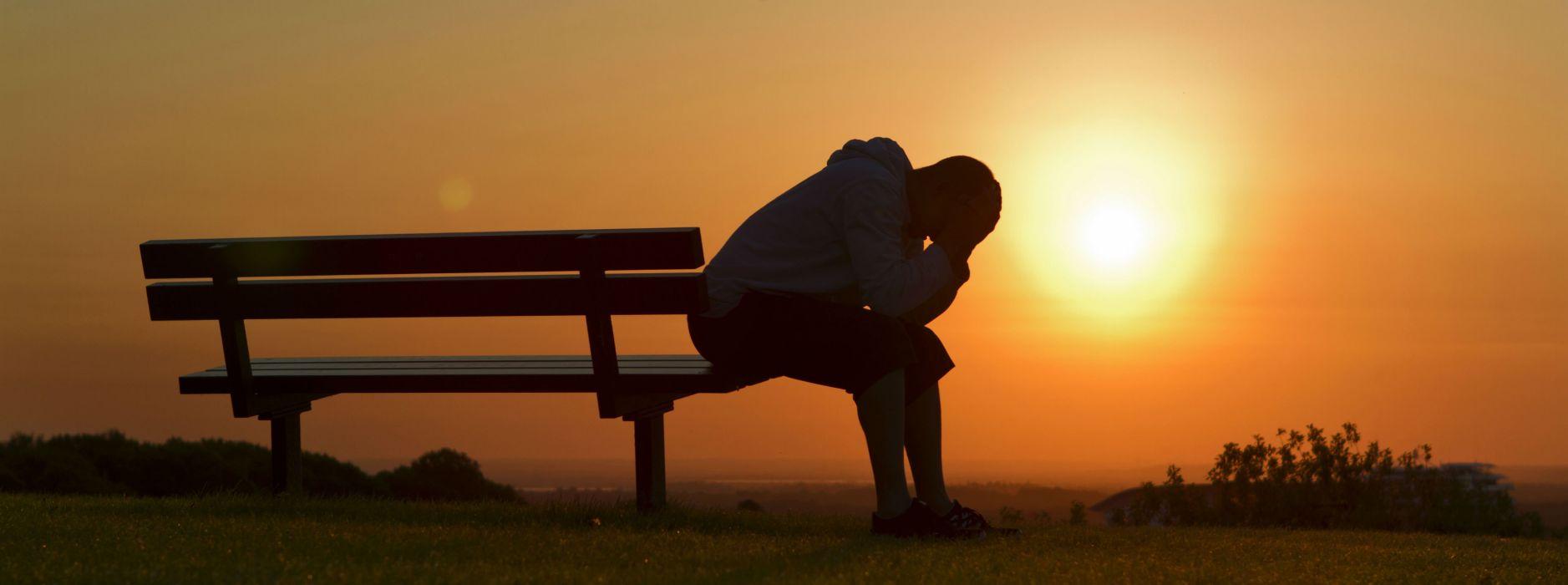 1877x700 Sad mood sorrow dark people love sunset wallpaperx1492