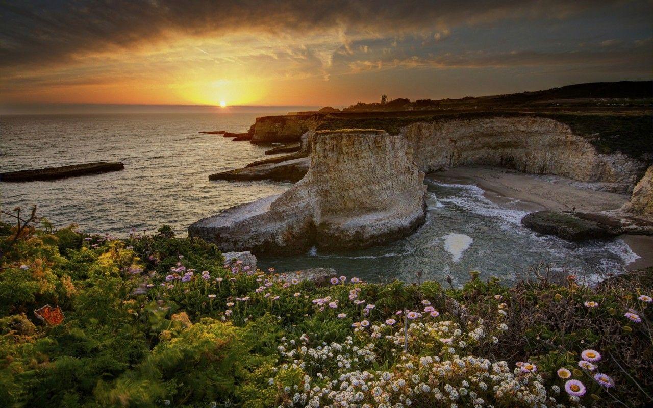 1280x800 Free download Ocean Coast Sunset California wallpaper Ocean Coast