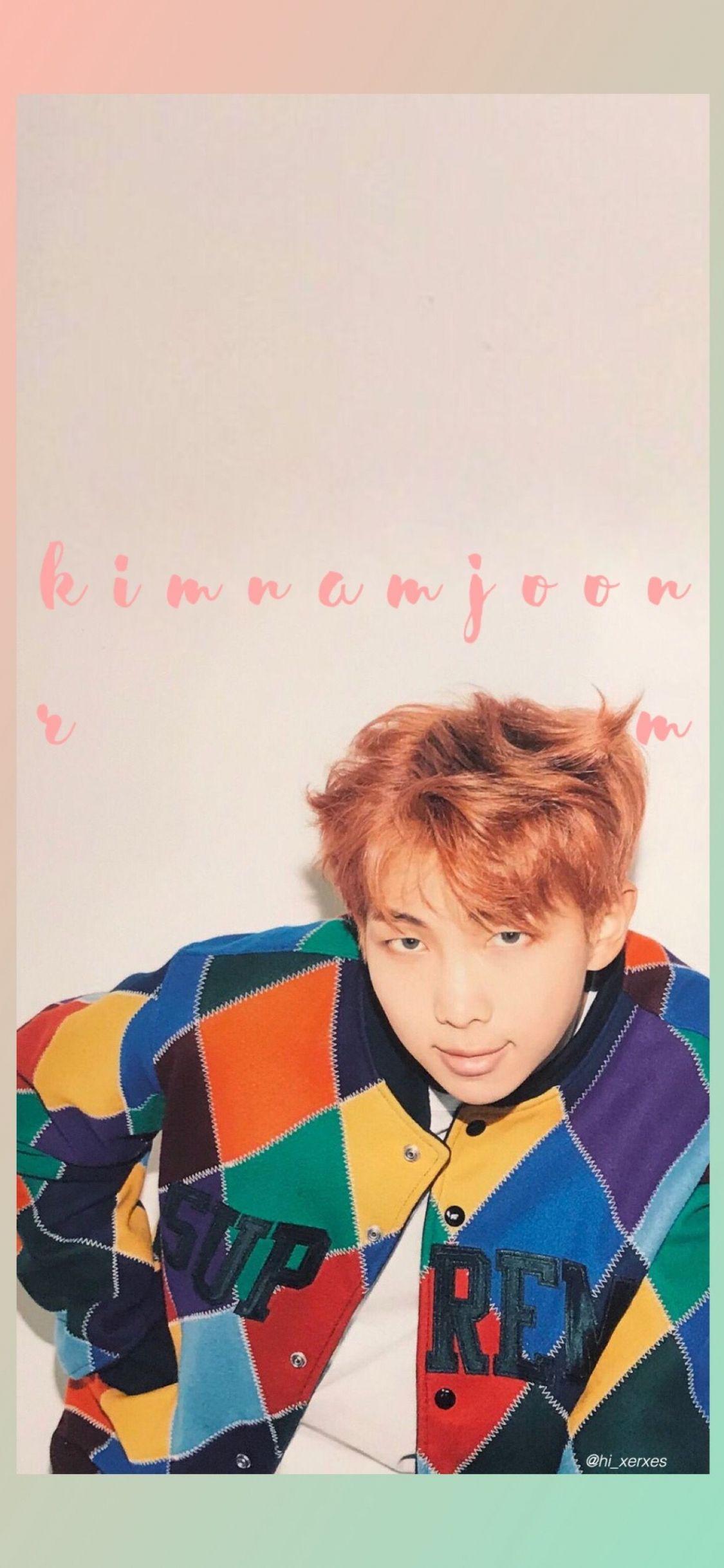 1125x2436 Free download KIMNAMJOON BTS WALLPAPER RM BANGTAN Rapmon Bts