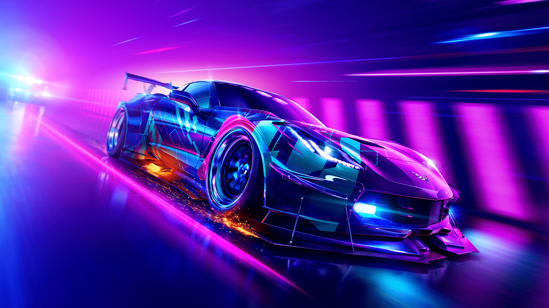 1920x1080 The Need For Speed Heat Car List Has A Crush On Porsche, Nissan, And Lamborghini Top Speed. Need for speed, Corvette grand sport, Car wallpaper