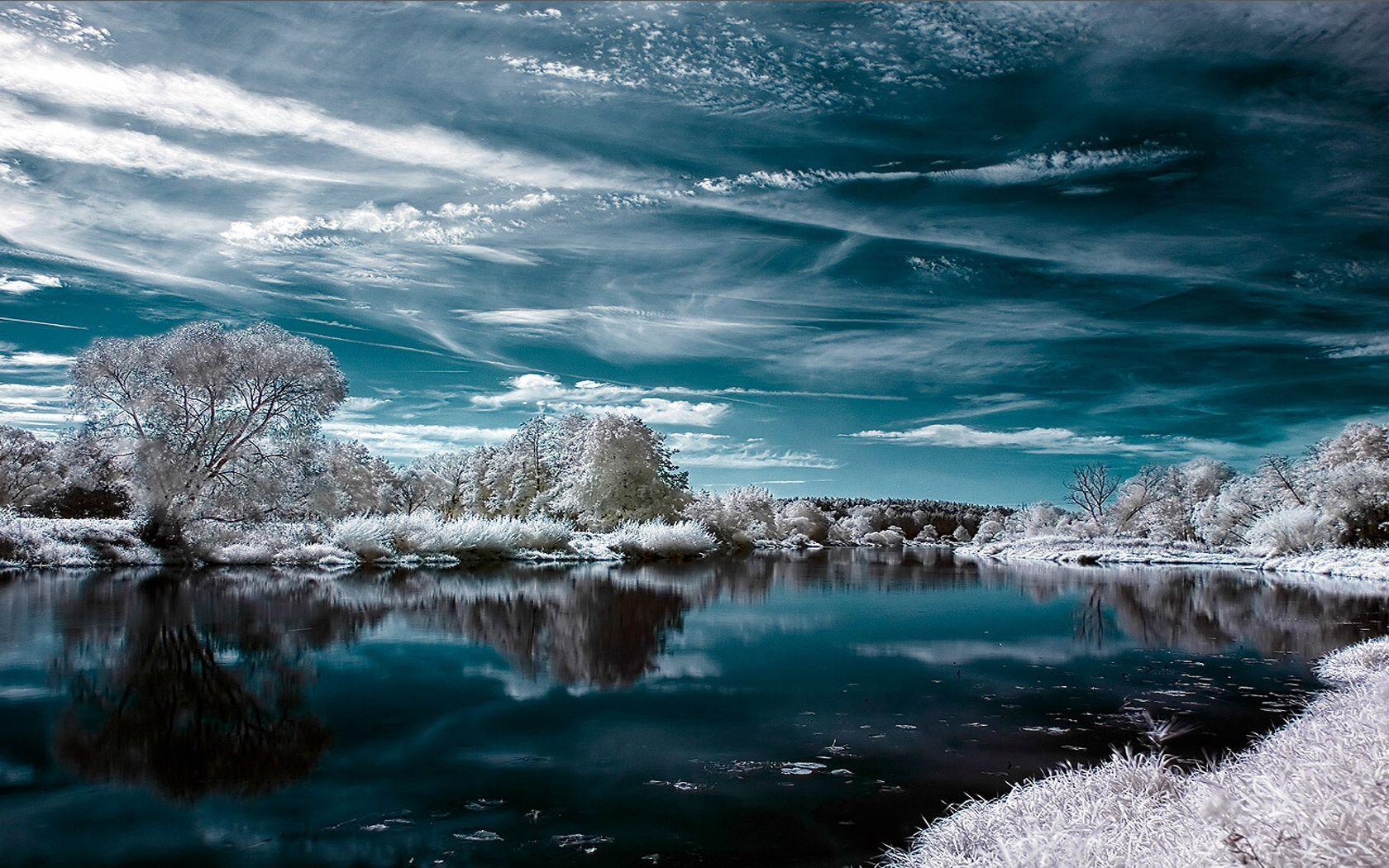 1680x1050 Winter Scenery wallpaper. Winter Scenery