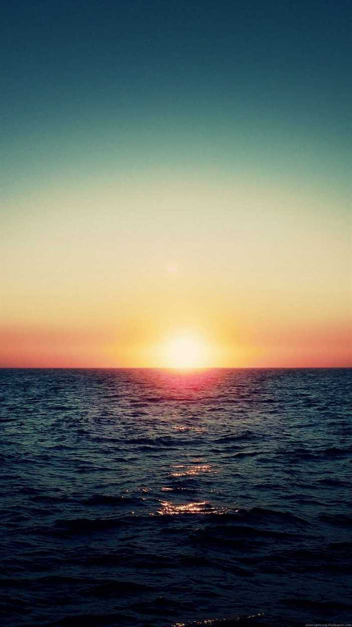 702x1248 iPhone Wallpaper. Horizon, Sky, Sea, Ocean, Sunrise, Sunset