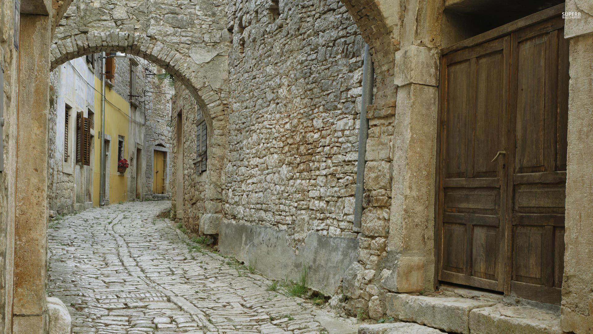 1920x1080 cobblestone. Cobblestone street, Jerusalem wallpaper