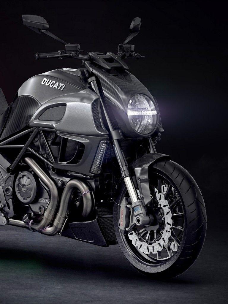 768x1024 Download 768x1024 Ducati Diaevel, Silver, Headlight, Side View