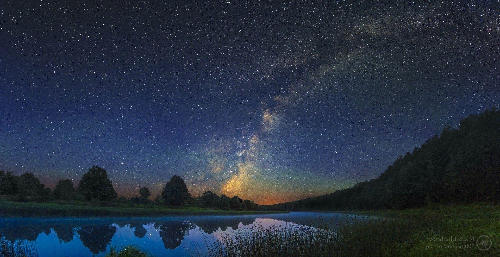 1920x987 night, Sky, Night Sky, Galaxy, Milky Way, Space Wallpaper HD / Desktop and Mobile Background