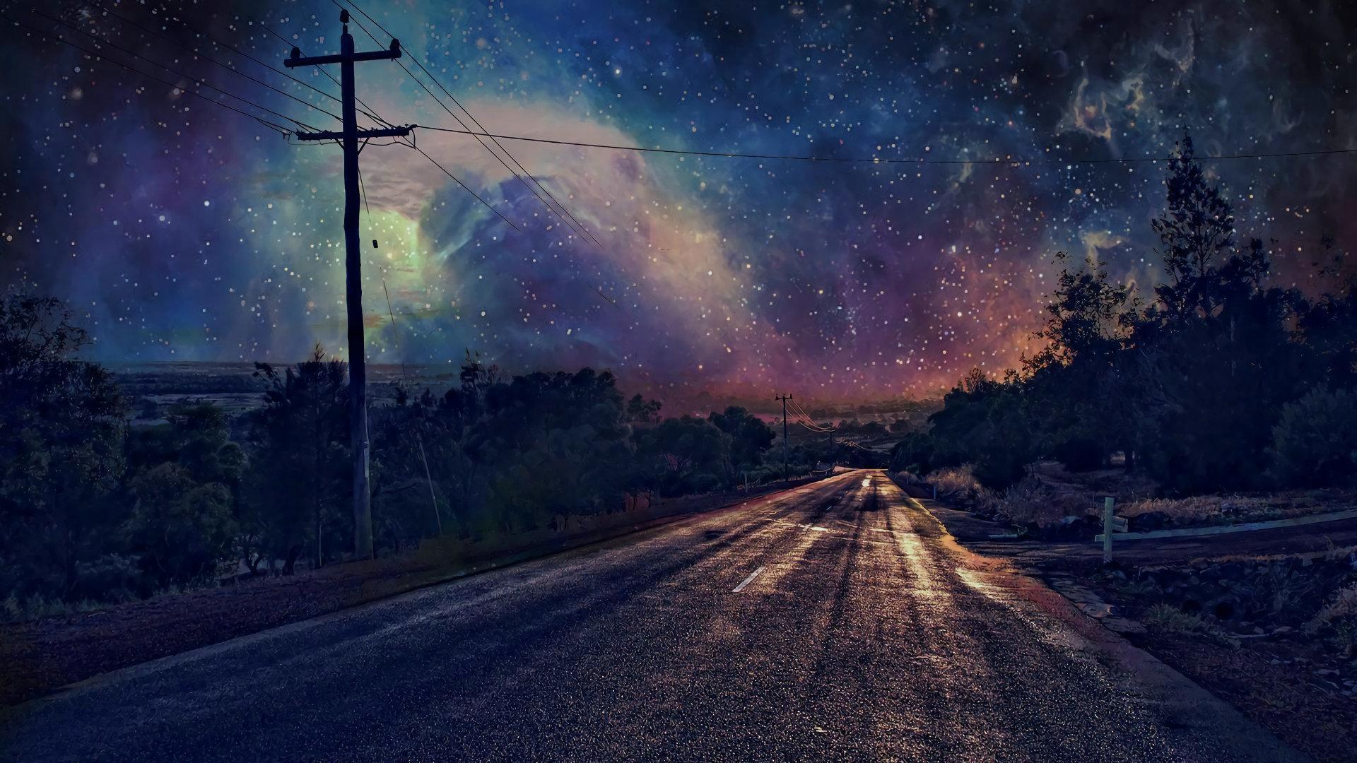 1920x1080 Starry & Night Sky wallpaper 1920x1080 Full HD (1080p) desktop