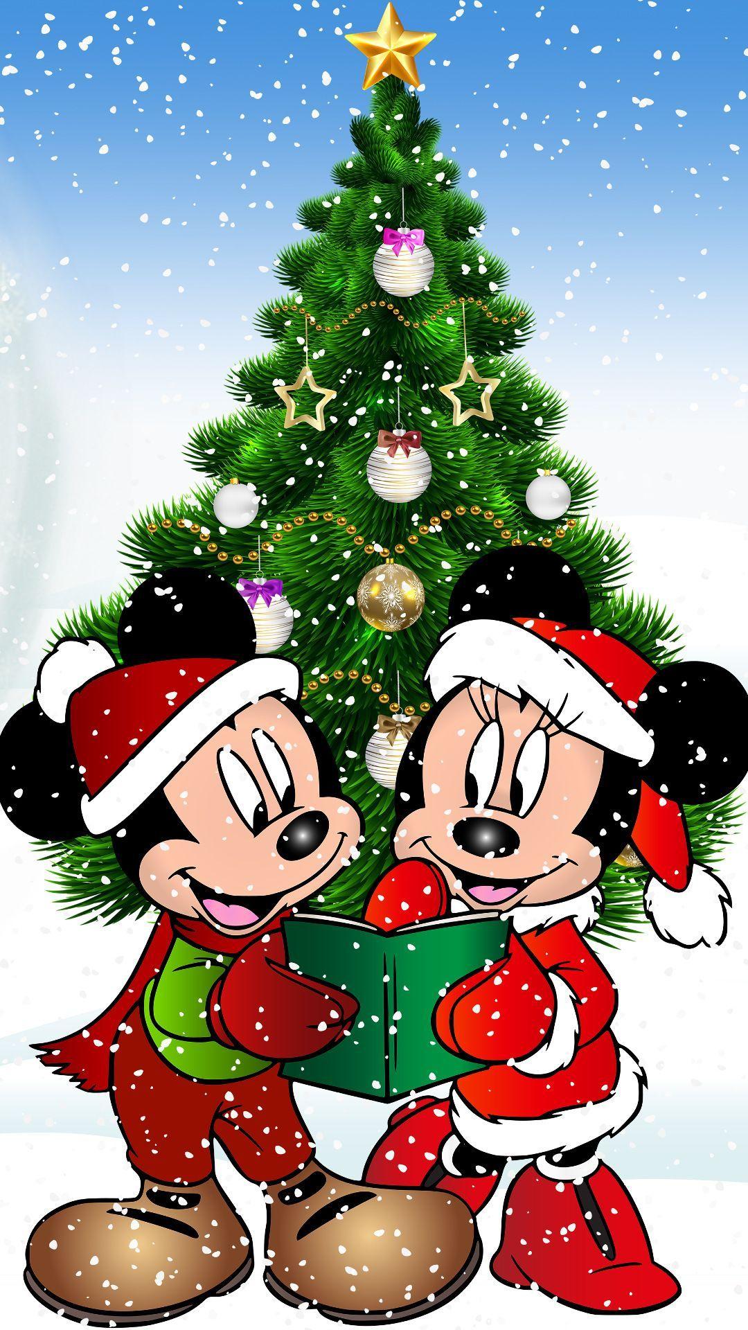 1080x1920 Christmas Minnie Wallpaper
