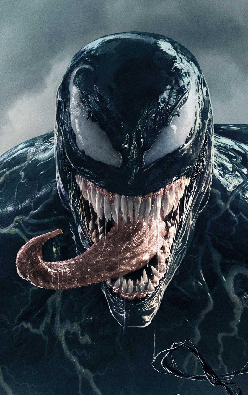 840x1336 Download 2018 movie, villain, big tongue, venom wallpaper
