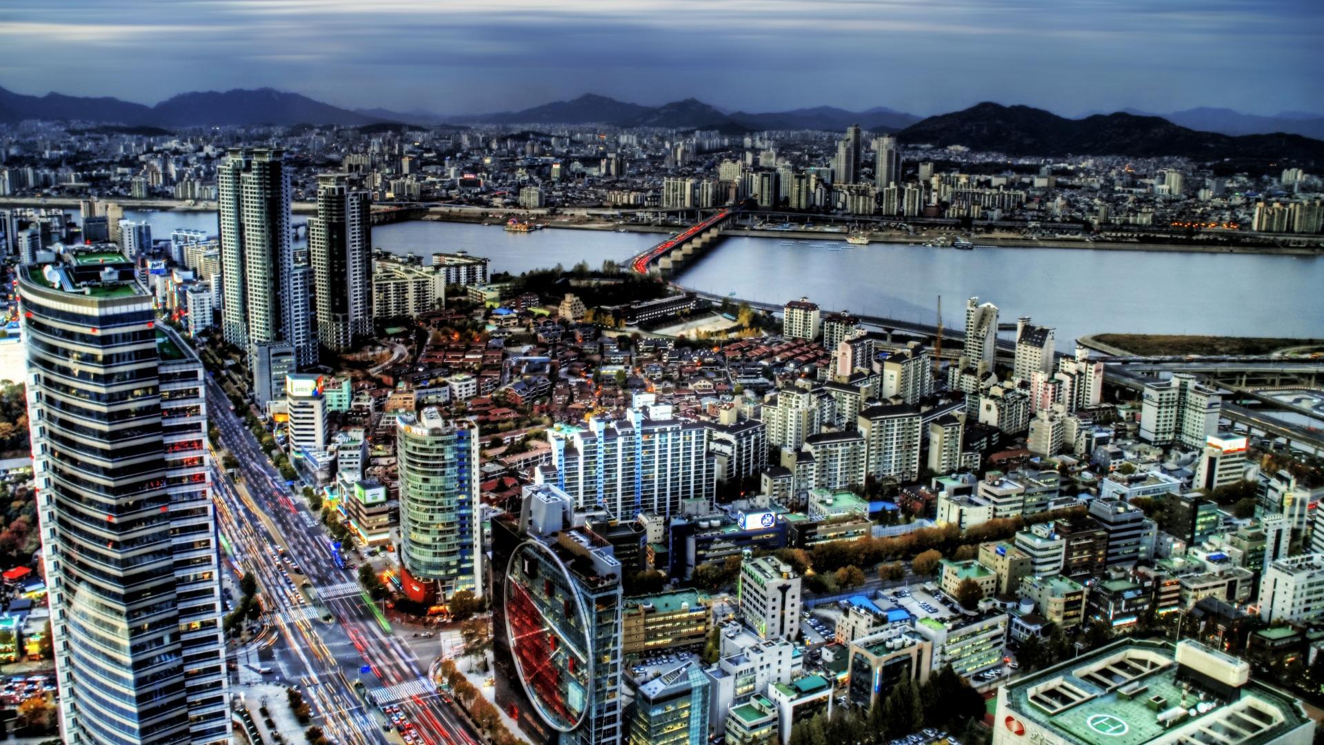 1920x1080 Panorama seoul south korea wallpaper
