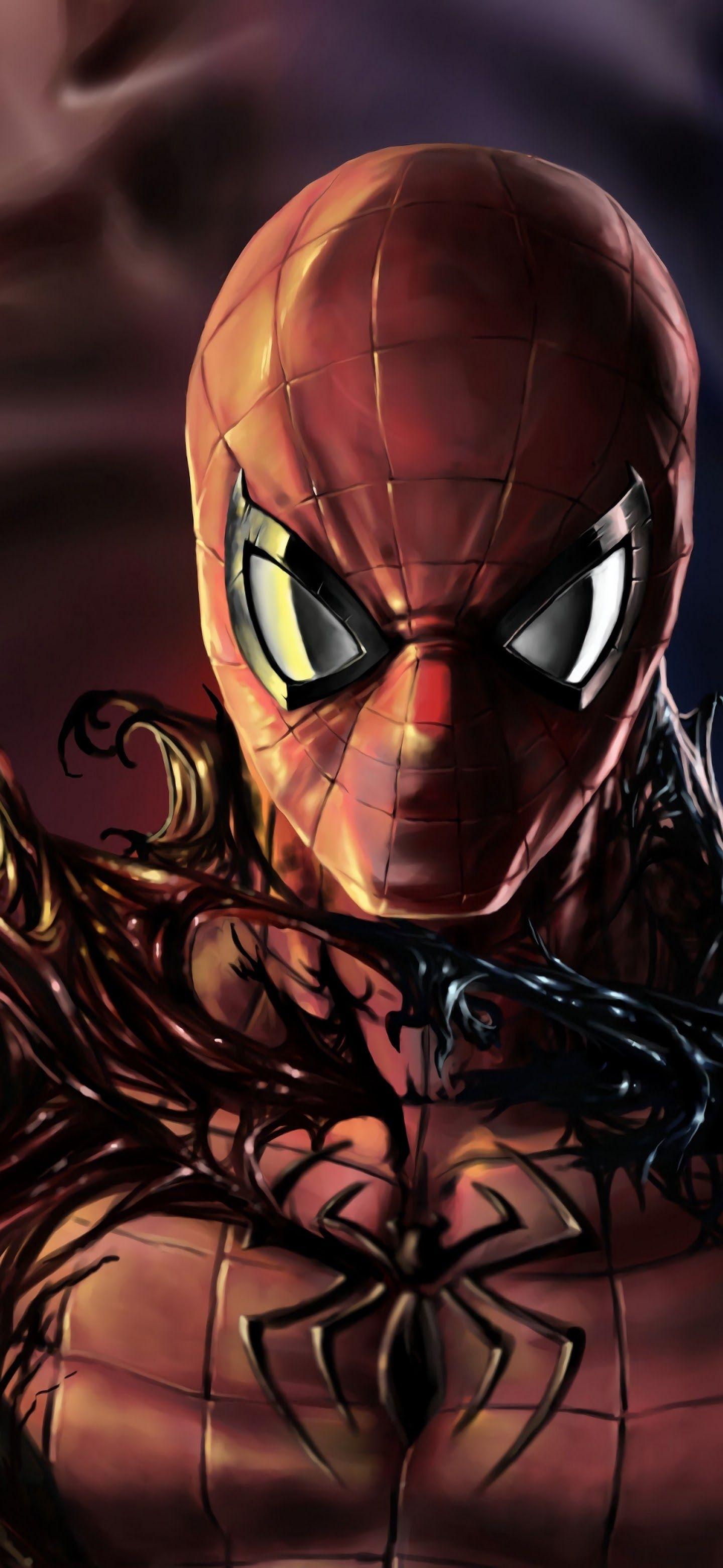 1440x3120 Spider Man Venom Symbiote 4K Wallpaper