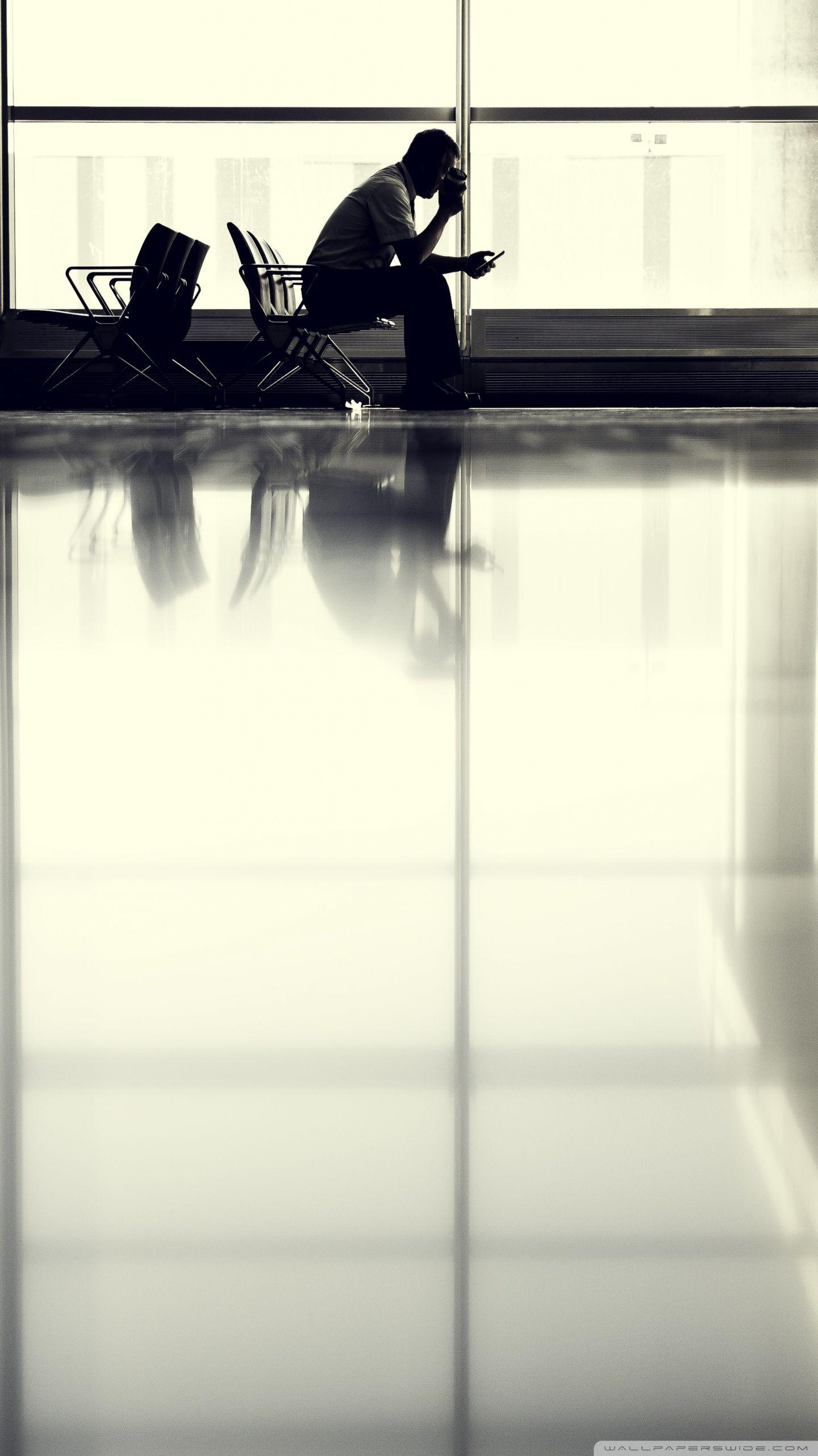 1440x2560 Toronto Airport Terminal Waiting Area Ultra HD Desktop Background