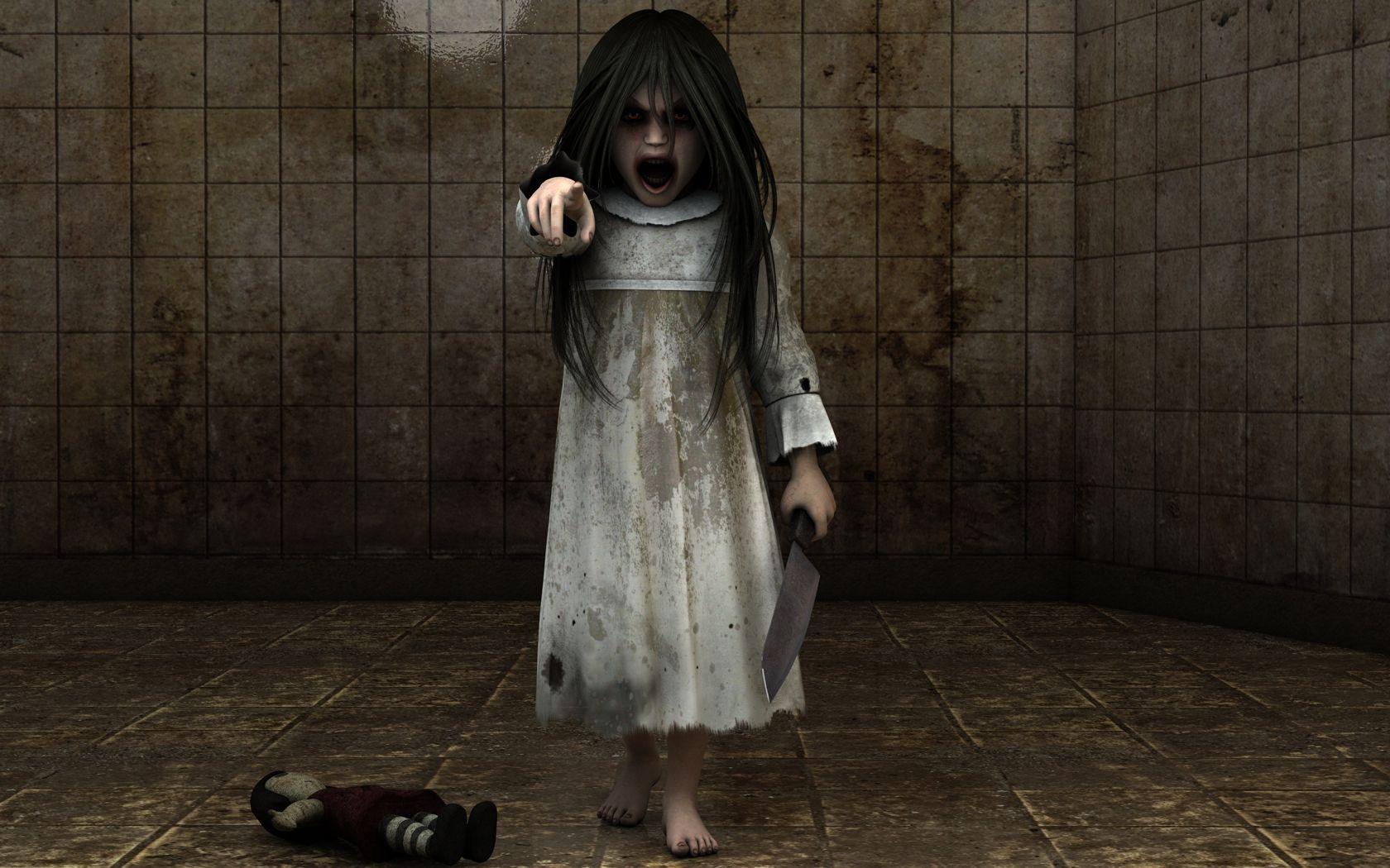 1680x1050 Zombie Girl Wallpaper