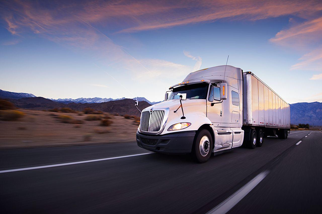 1280x853 Desktop Wallpaper Trucks International White Roads automobile