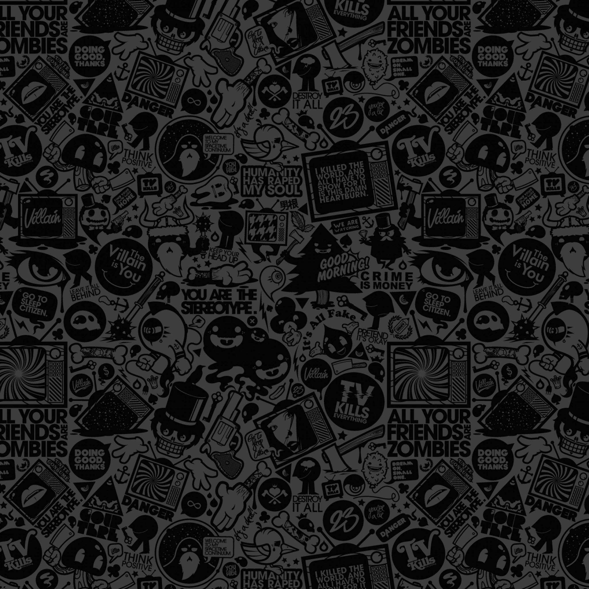 2048x2048 Pop Art Culture Texture Pattern iPad Air Wallpaper Free Download