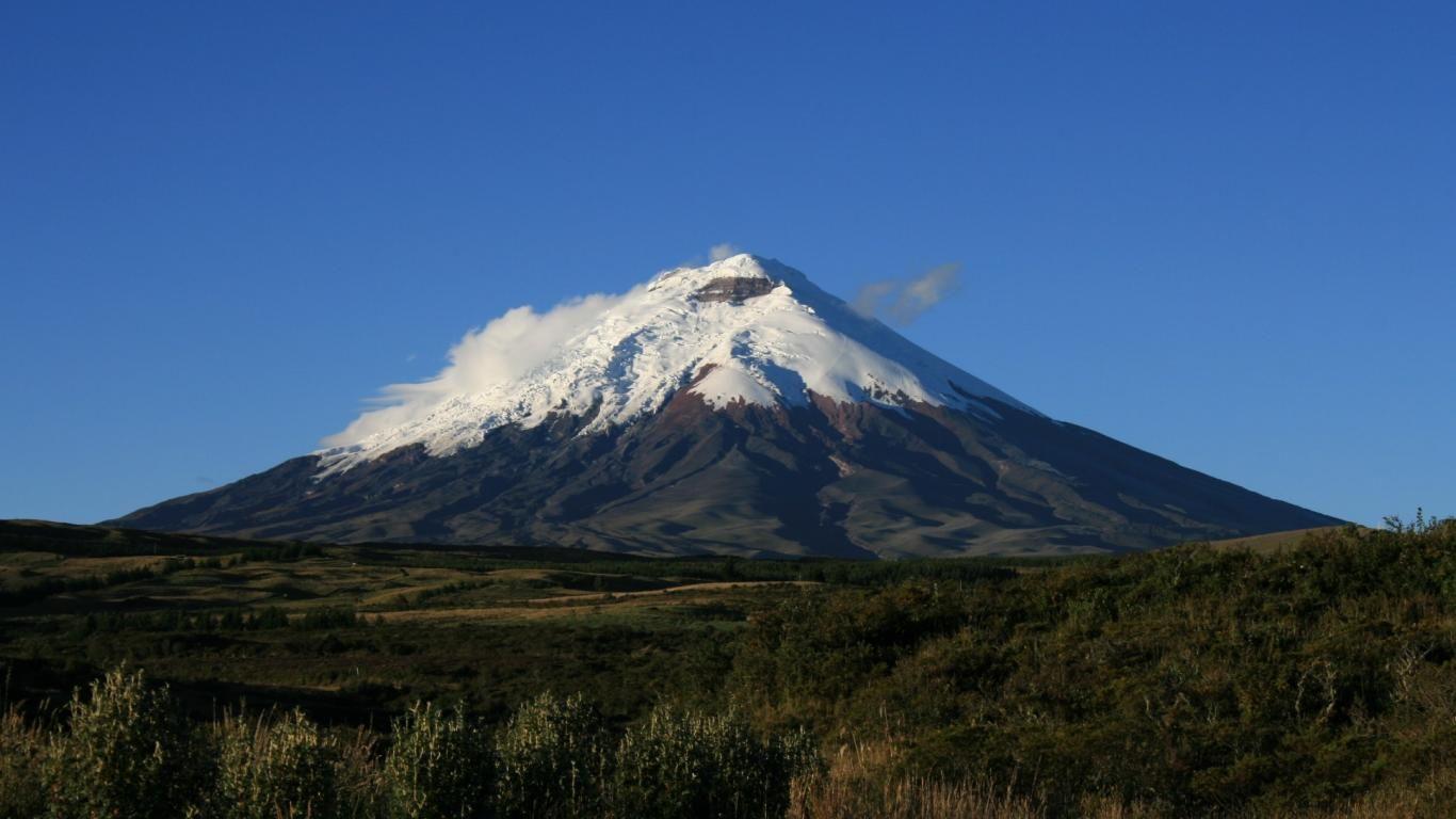 1366x768 Andes Volcanoes. Andes Volcano Cone Mountains Cotopaxi Ecuador