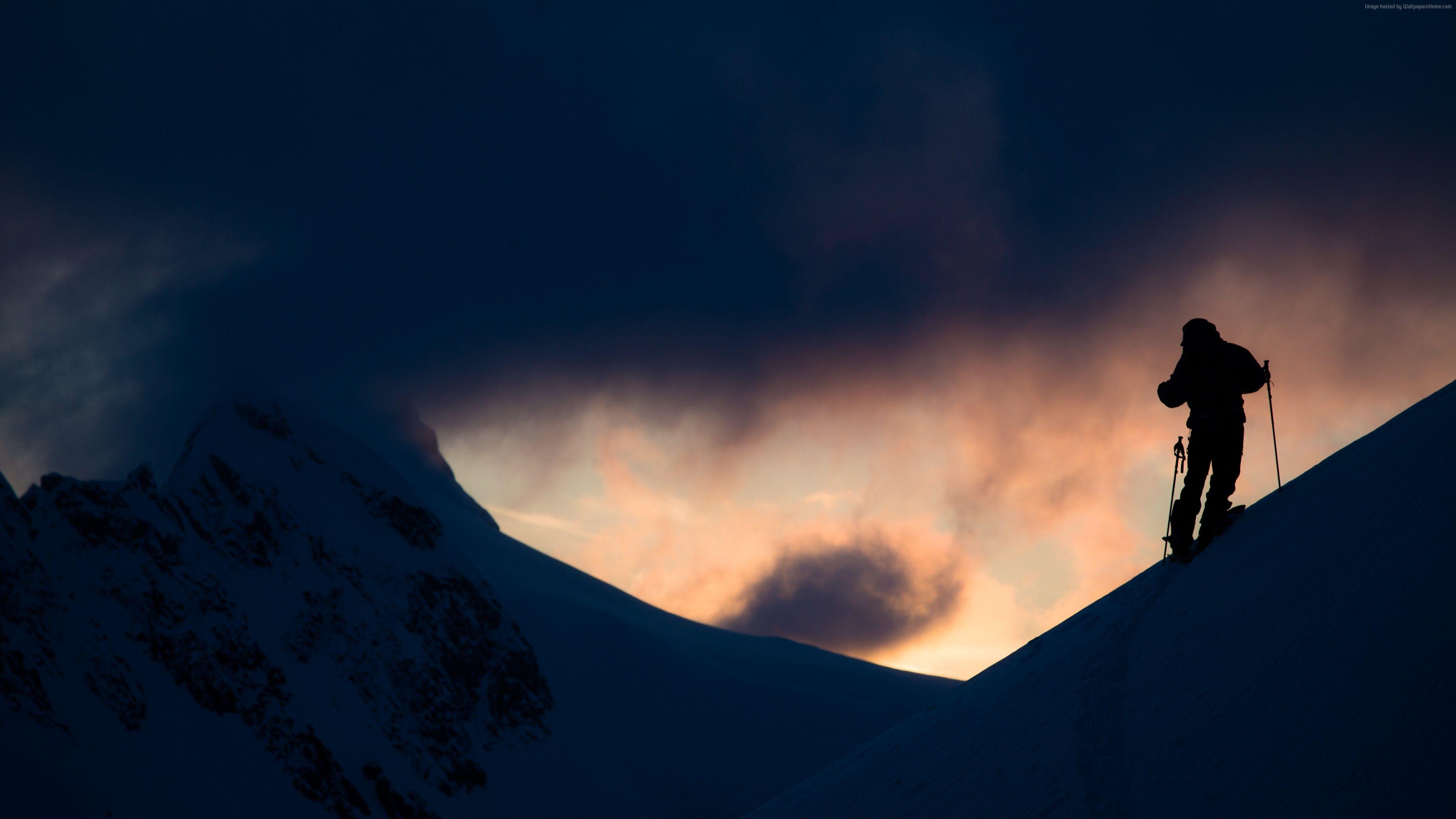 3840x2160 Wallpaper Alaska, Degrees North, Xavier De Le Rue, travel, skiing