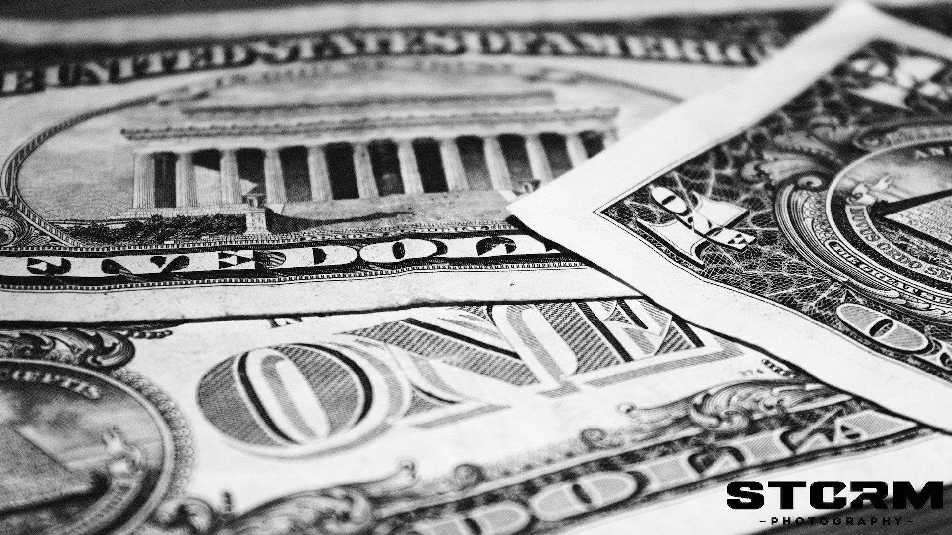 1920x1080 black, White, Money, Dollar, Bills, Dollars Wallpaper HD