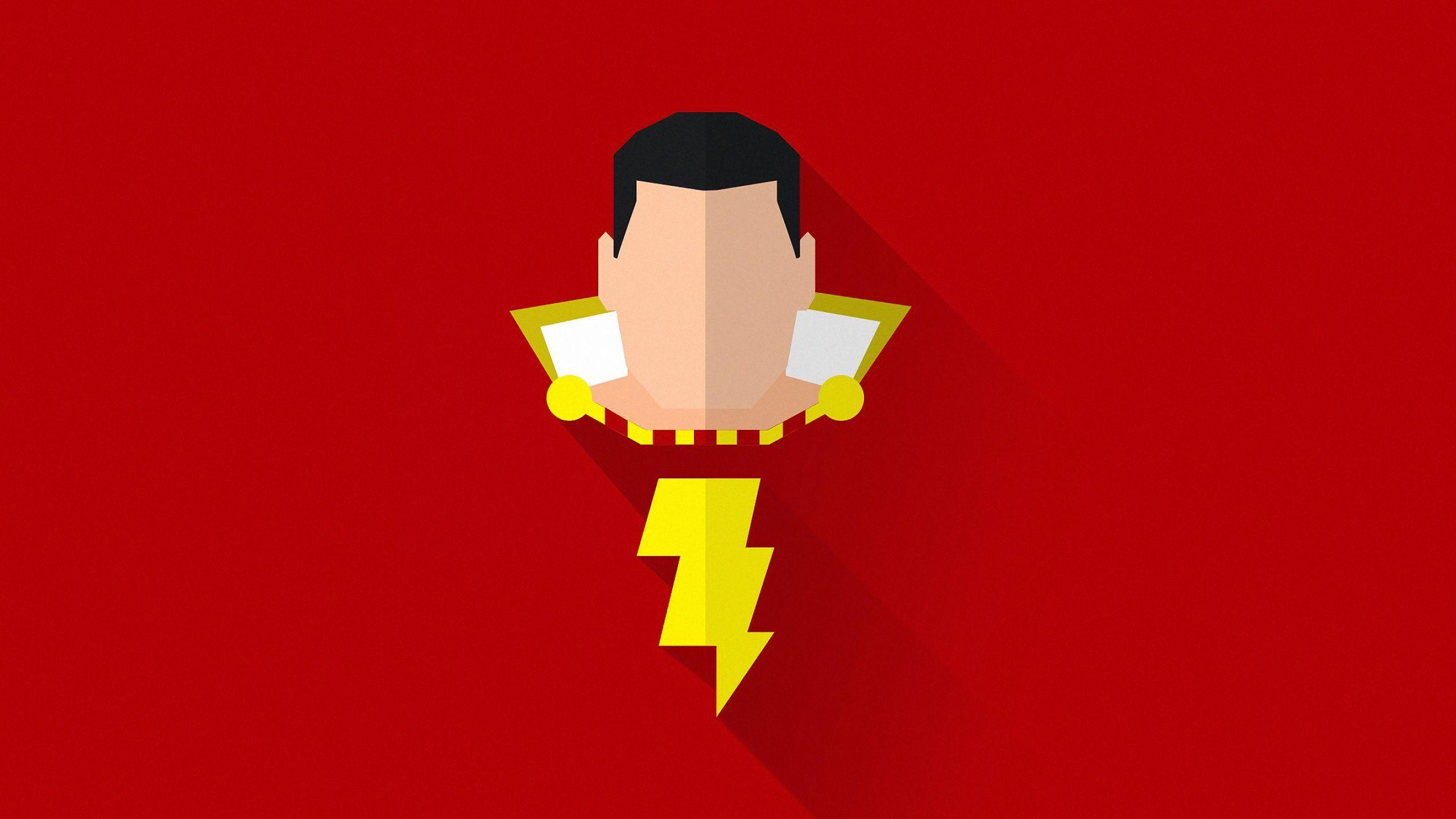 2560x1440 Shazam Minimal 1440P Resolution Wallpaper, HD Minimalist