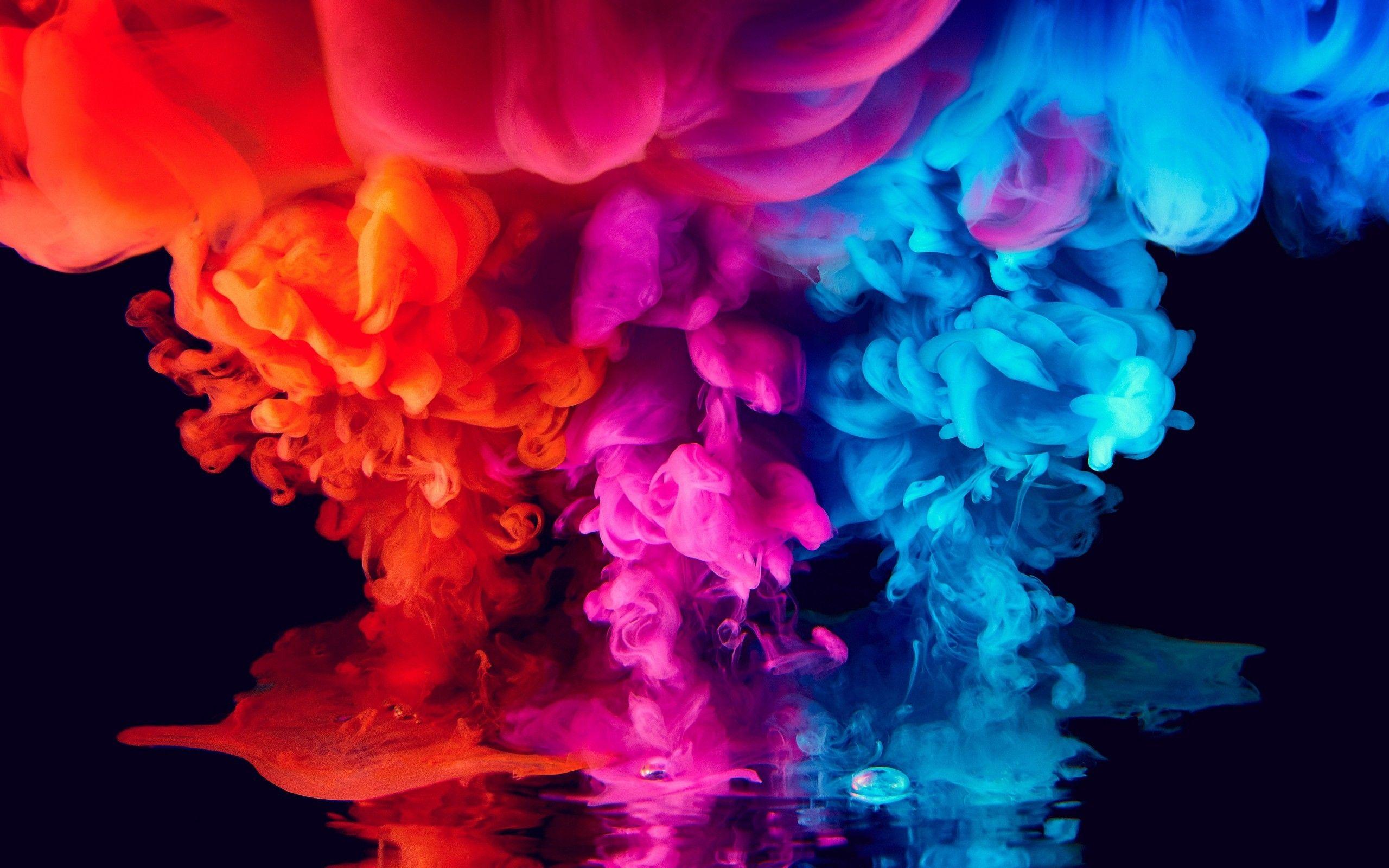 2560x1600 Download 2560x1600 Colorful Smoke, Digital Art Wallpaper