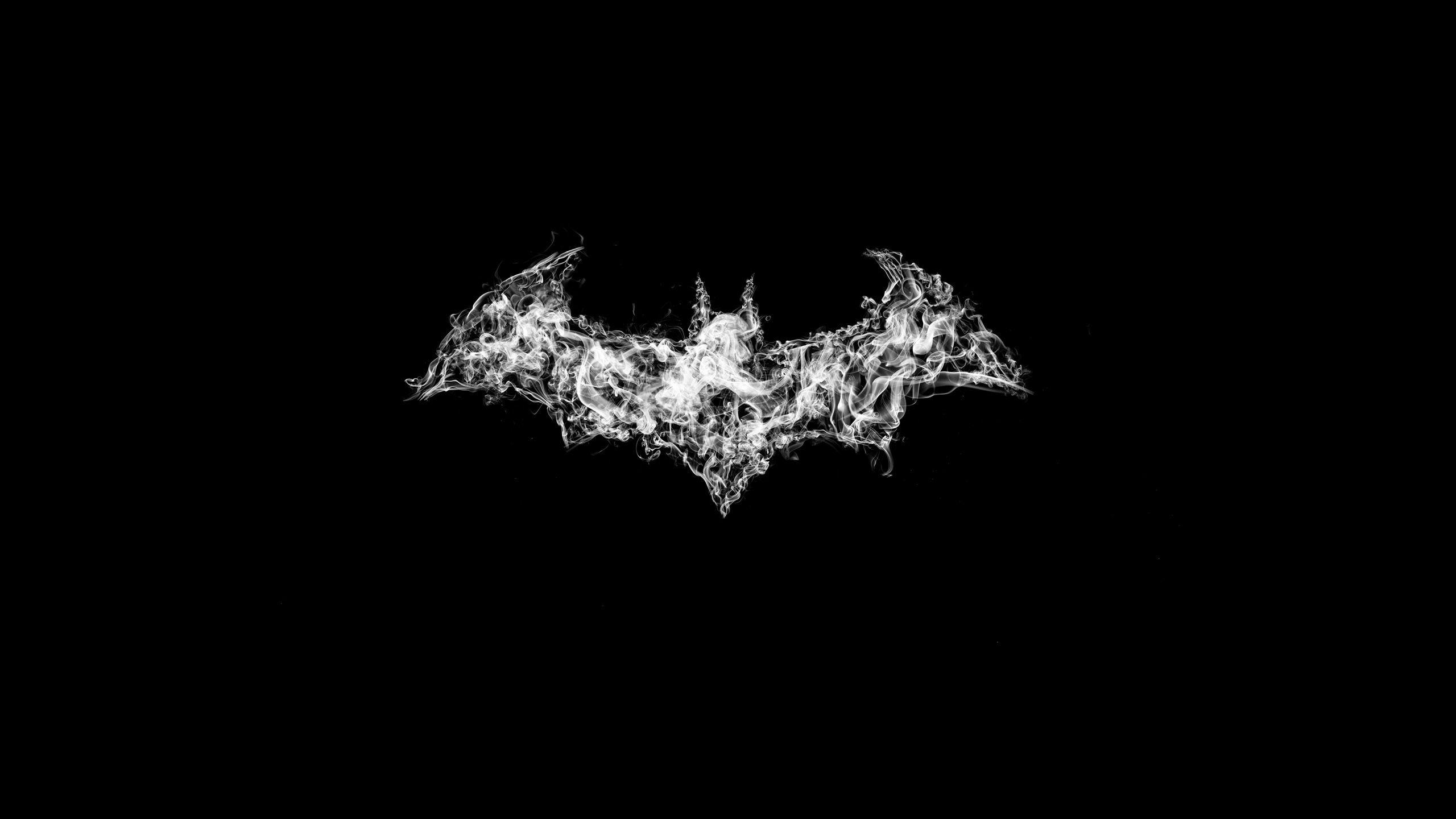 2560x1440 Batman Logo Smoke Art 1440P Resolution HD 4k Wallpaper