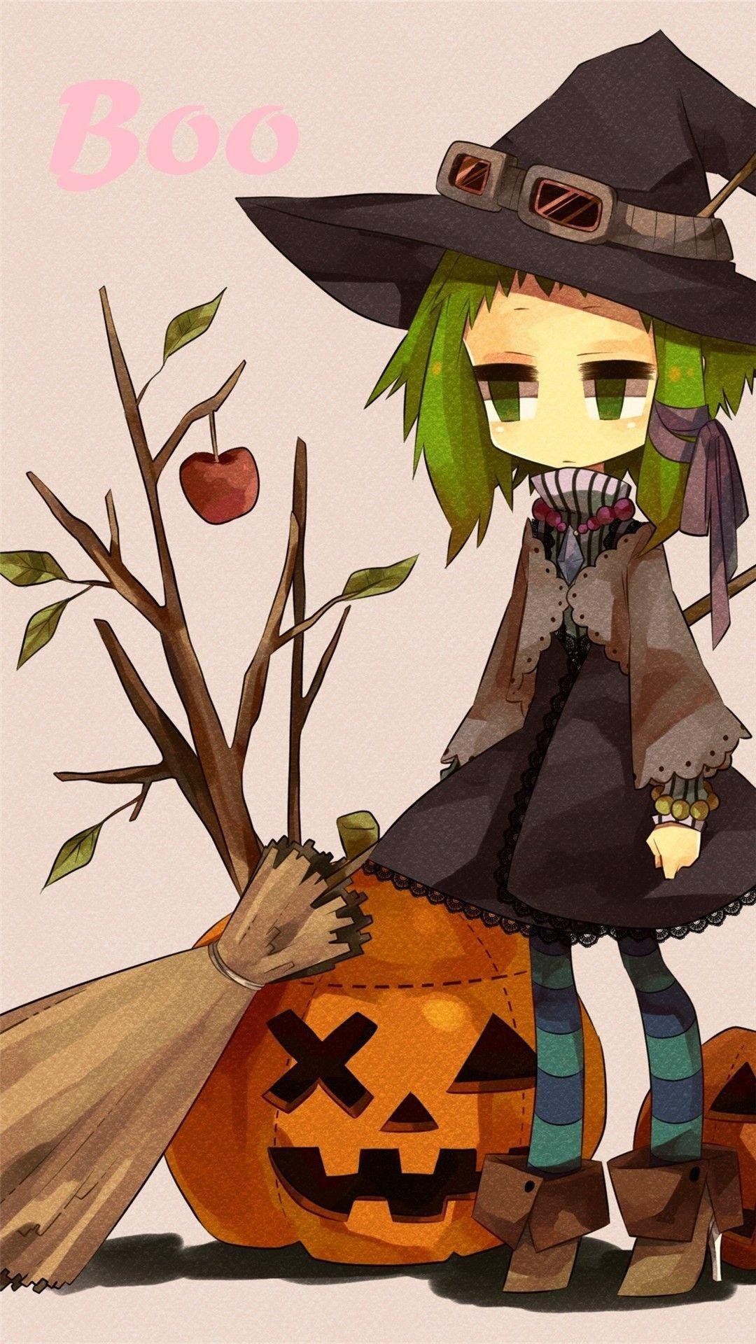 1080x1920 Kawaii Halloween Wallpaper