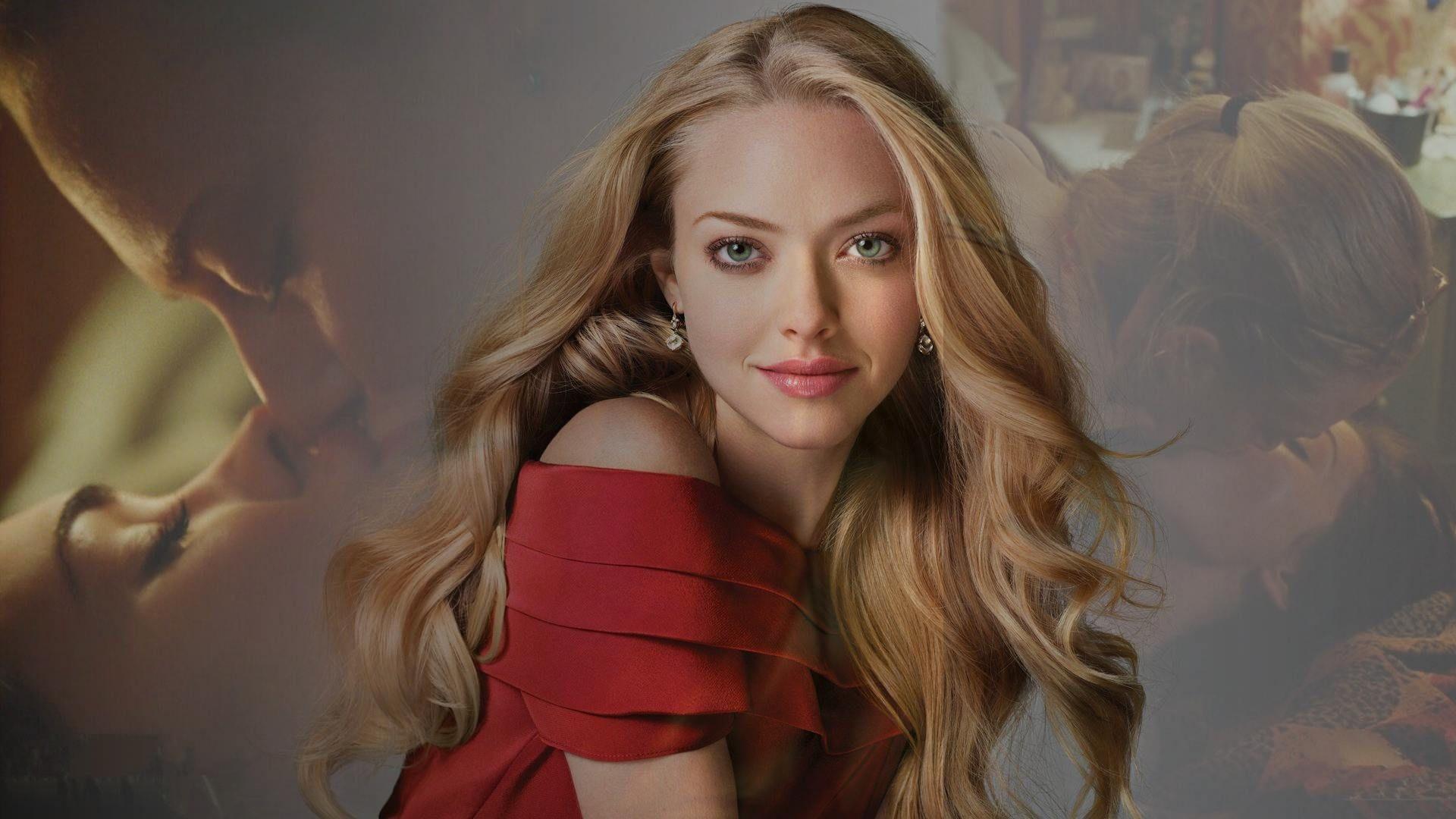 1920x1080 Stunning Red Dress Amanda Seyfried Celeb Star HD Desktop Wallpaper