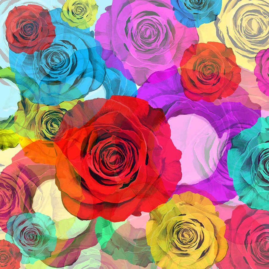 900x900 colorful floral design