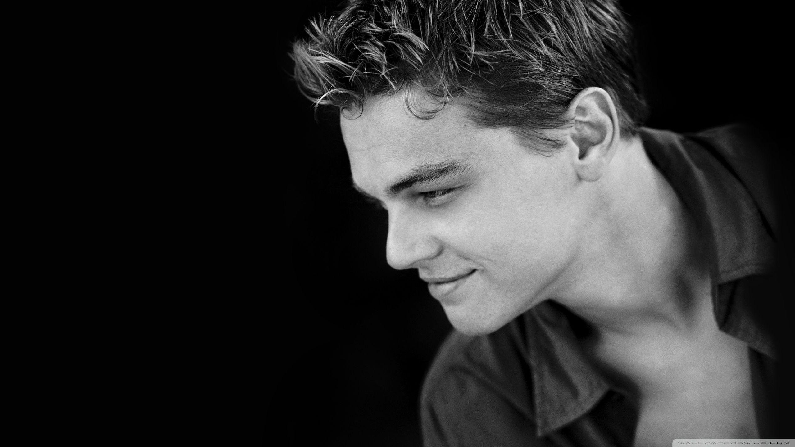 2560x1440 Leonardo Dicaprio Young Black and White Ultra HD Desktop Background Wallpaper for 4K UHD TV : Tablet