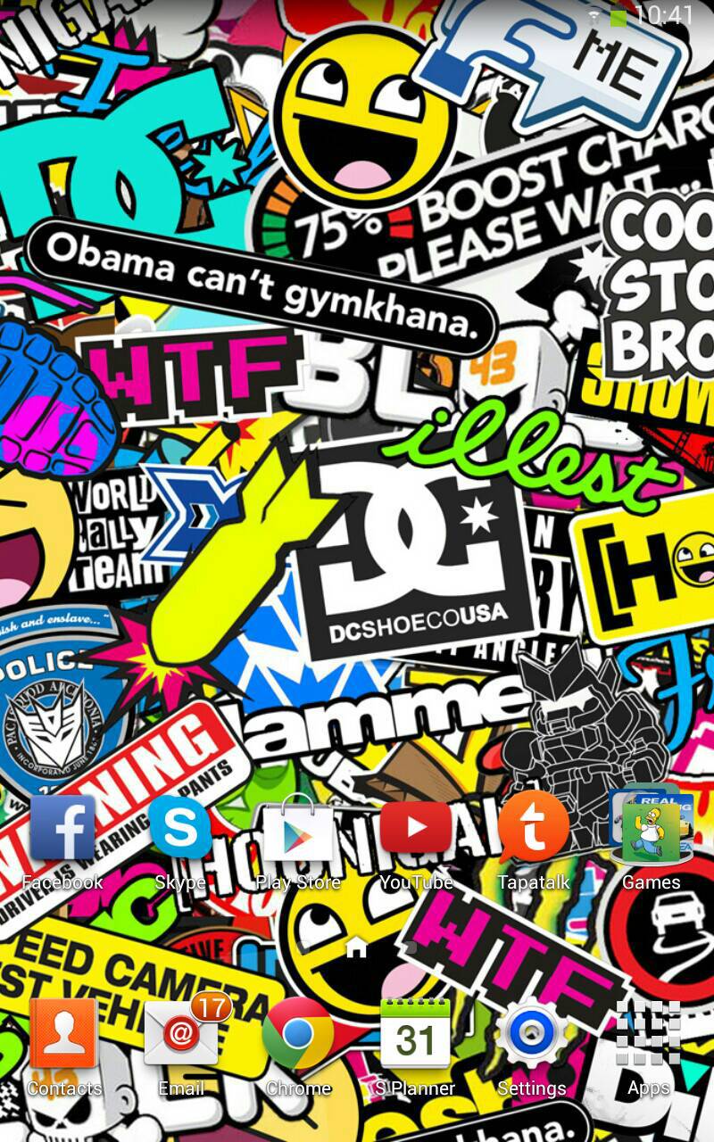 800x1280 Stickerbomb Wallpaper