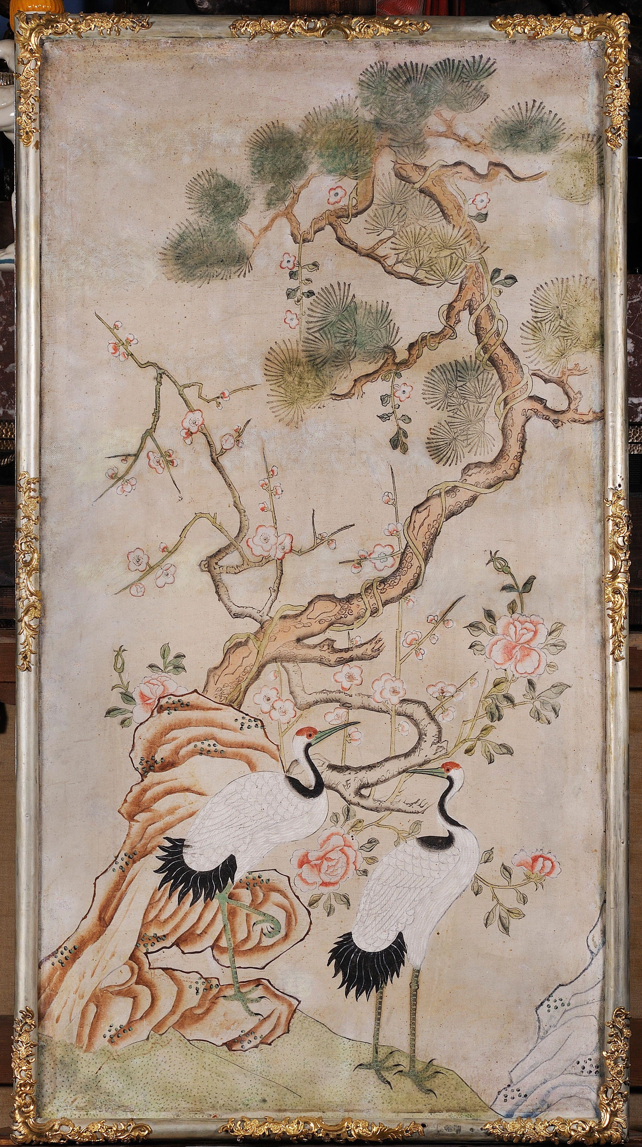 2196x3923 Chinese Wallpaper in National Trust Houses. CHINESE WOODBLOCK