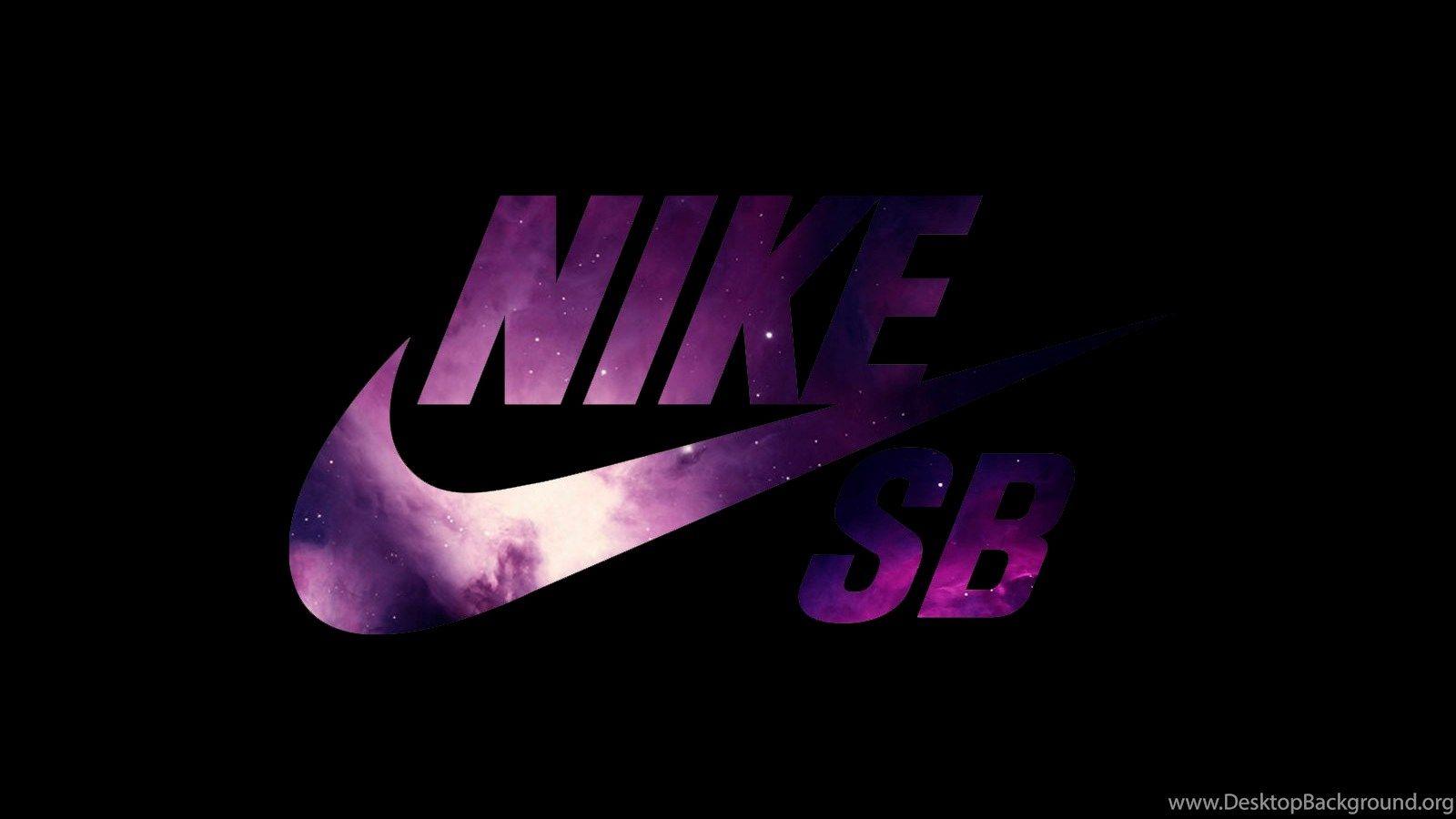 1600x900 Nike, Logo, Purple, Black Background Wallpaper, nike Wallpaper