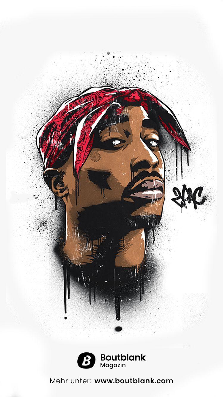 750x1334 Tupac Cartoon Wallpaper
